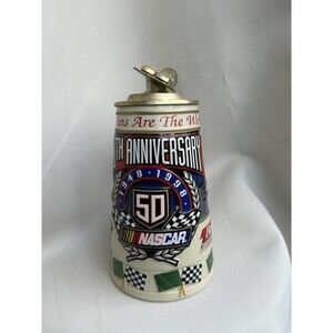 Budweiser NASCAR 50th Anniversary Collectible Stein 1997